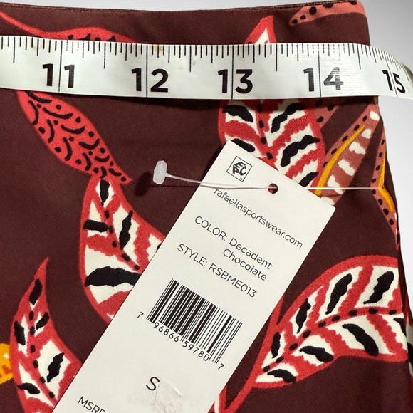 Ella by Rafaella Leaf Print Midi Skirt – Decadent Chocolate – Size S - Picture 8 of 13